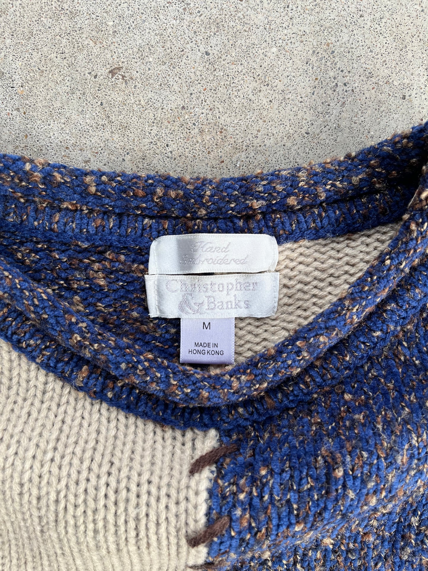 Vintage Cat Knit Sweater - M