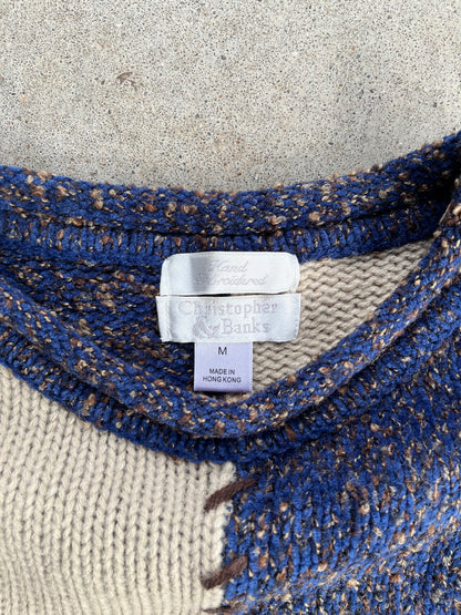 Vintage Cat Knit Sweater - M