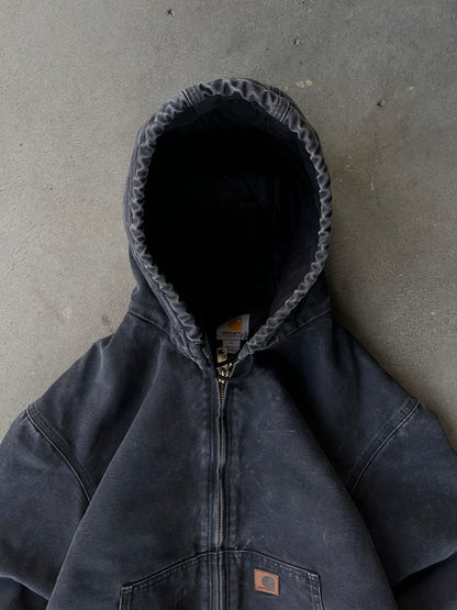 Vintage Faded Black Grey Carhartt Jacket - L