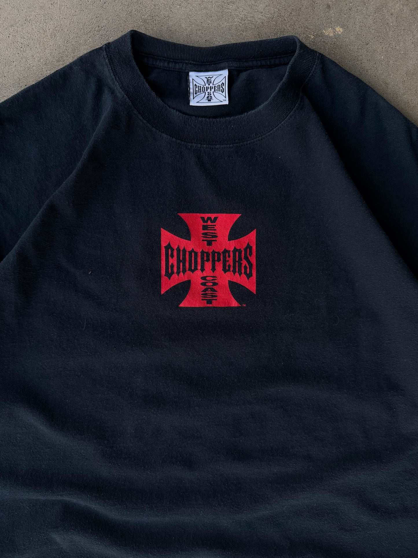 Vintage West Coast Choppers Black & Red Tee - XL