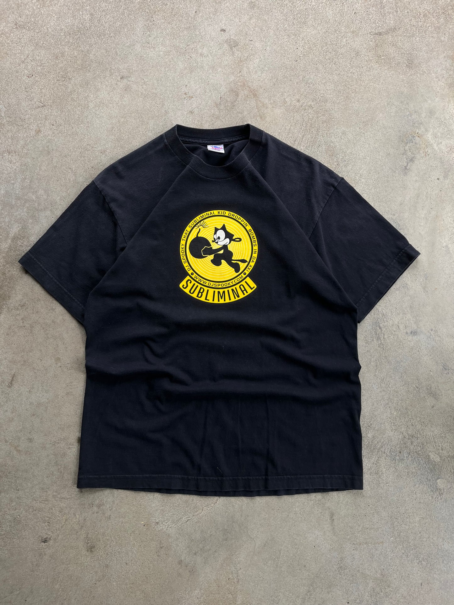 Vintage Subliminal Felix The Cat Tee - L