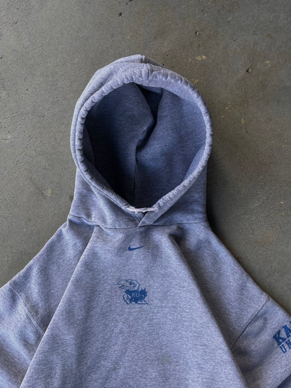 Vintage University Of Kansas Nike Center Swoosh Hoodie