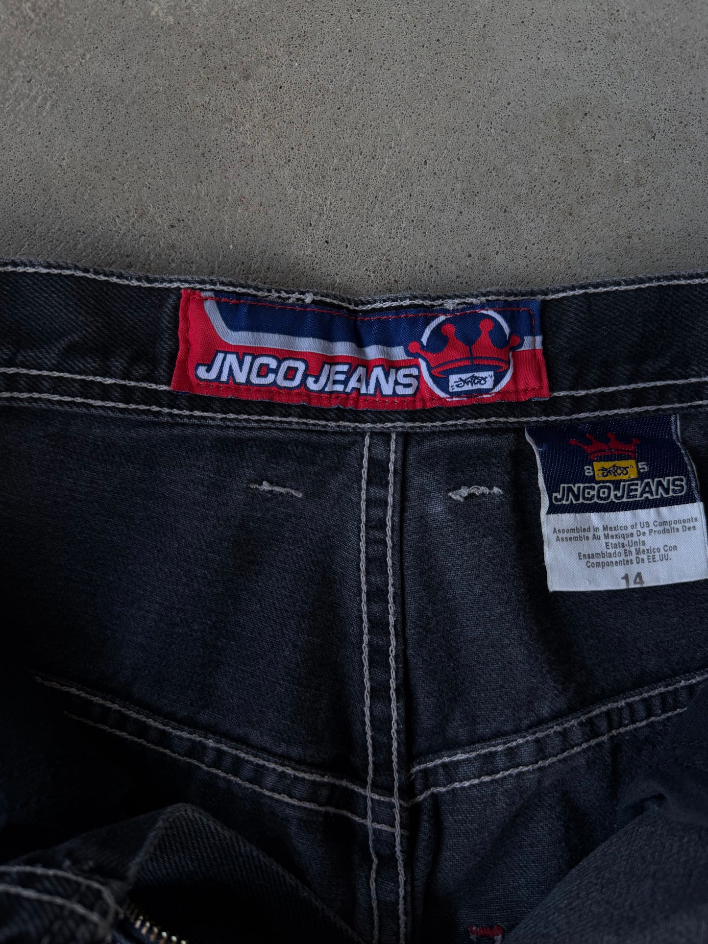 Vintage JNCO Flaming Bulldog Baggy Jeans - 28