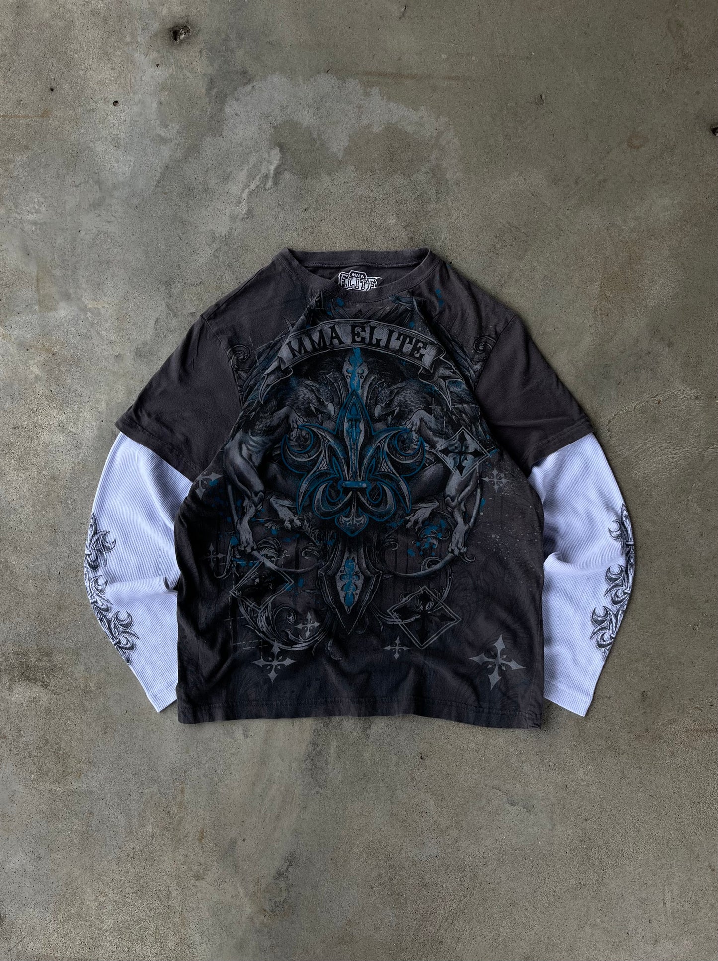 Vintage Y2K MMA Elite Thermal Long Sleeve - L