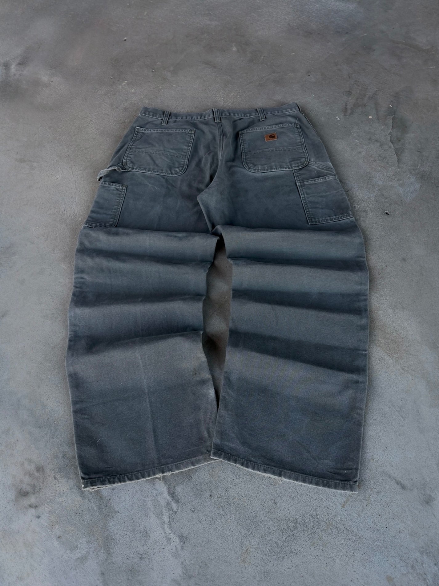 Vintage Faded Distressed Green Carhartt Pants - 36x32