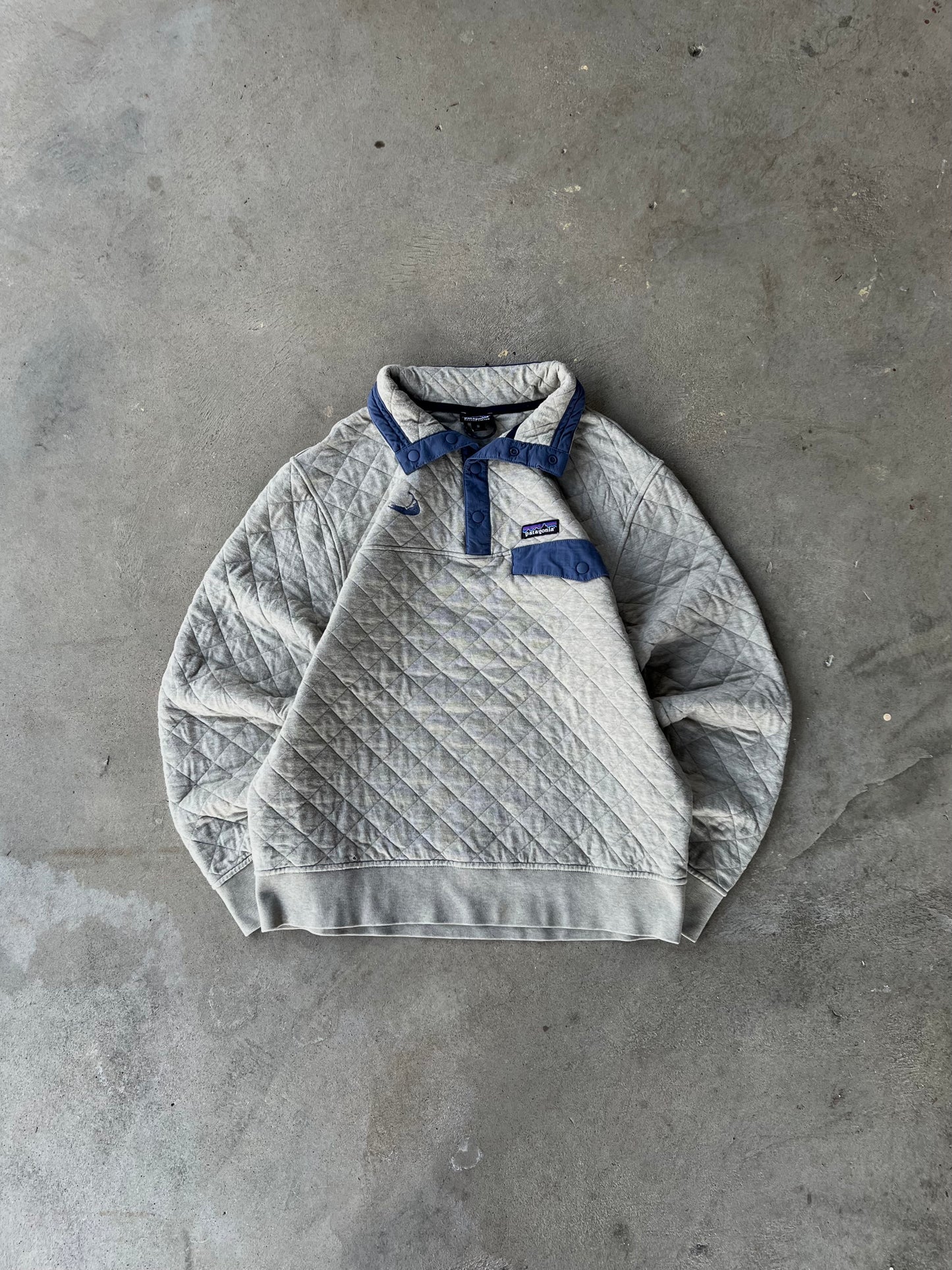 Vintage Patagonia Organic Cotton Quilted Quarter Snap Jacket - M