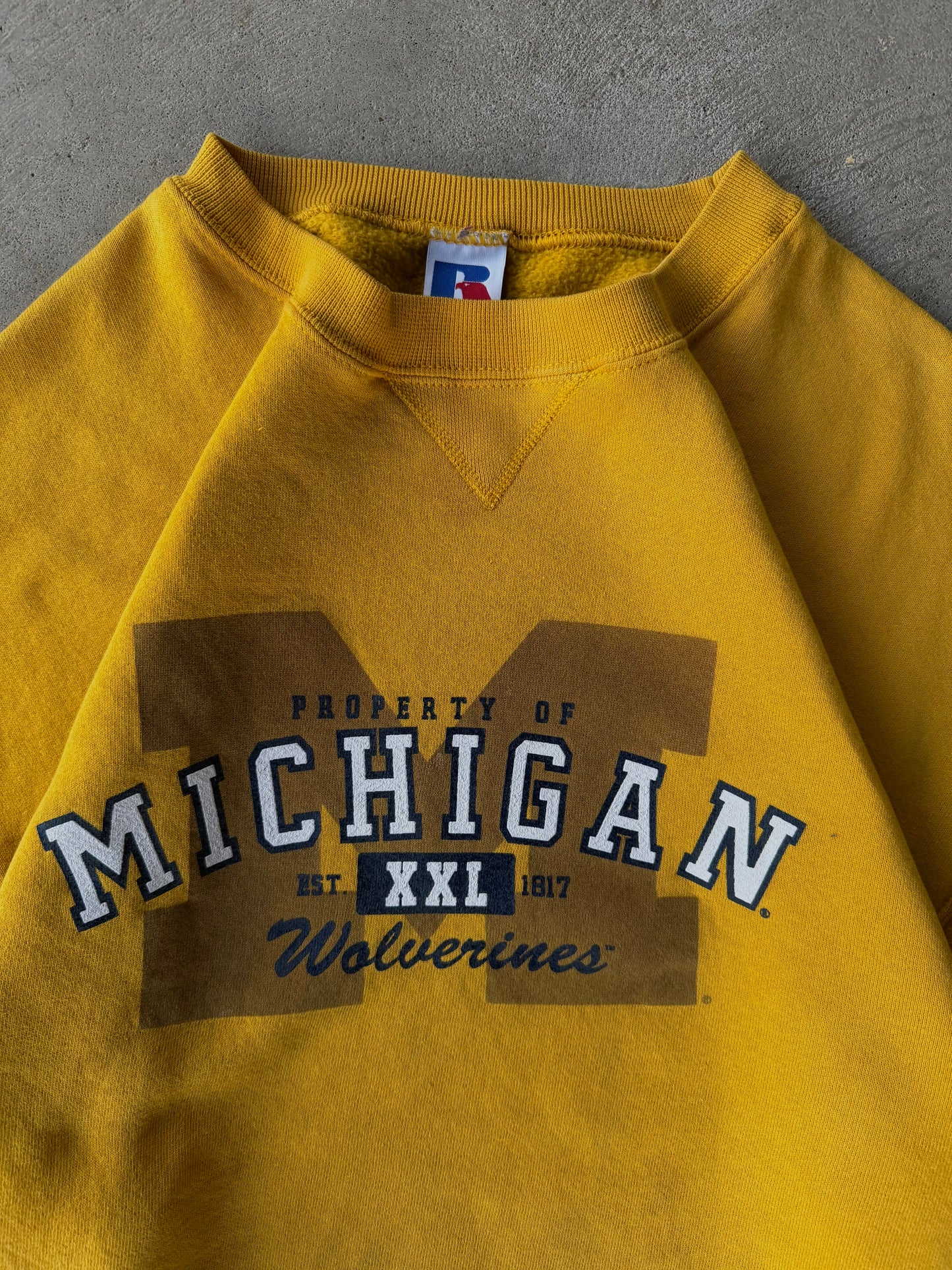 Vintage University of Michigan Russell Crewneck Sweatshirt - L