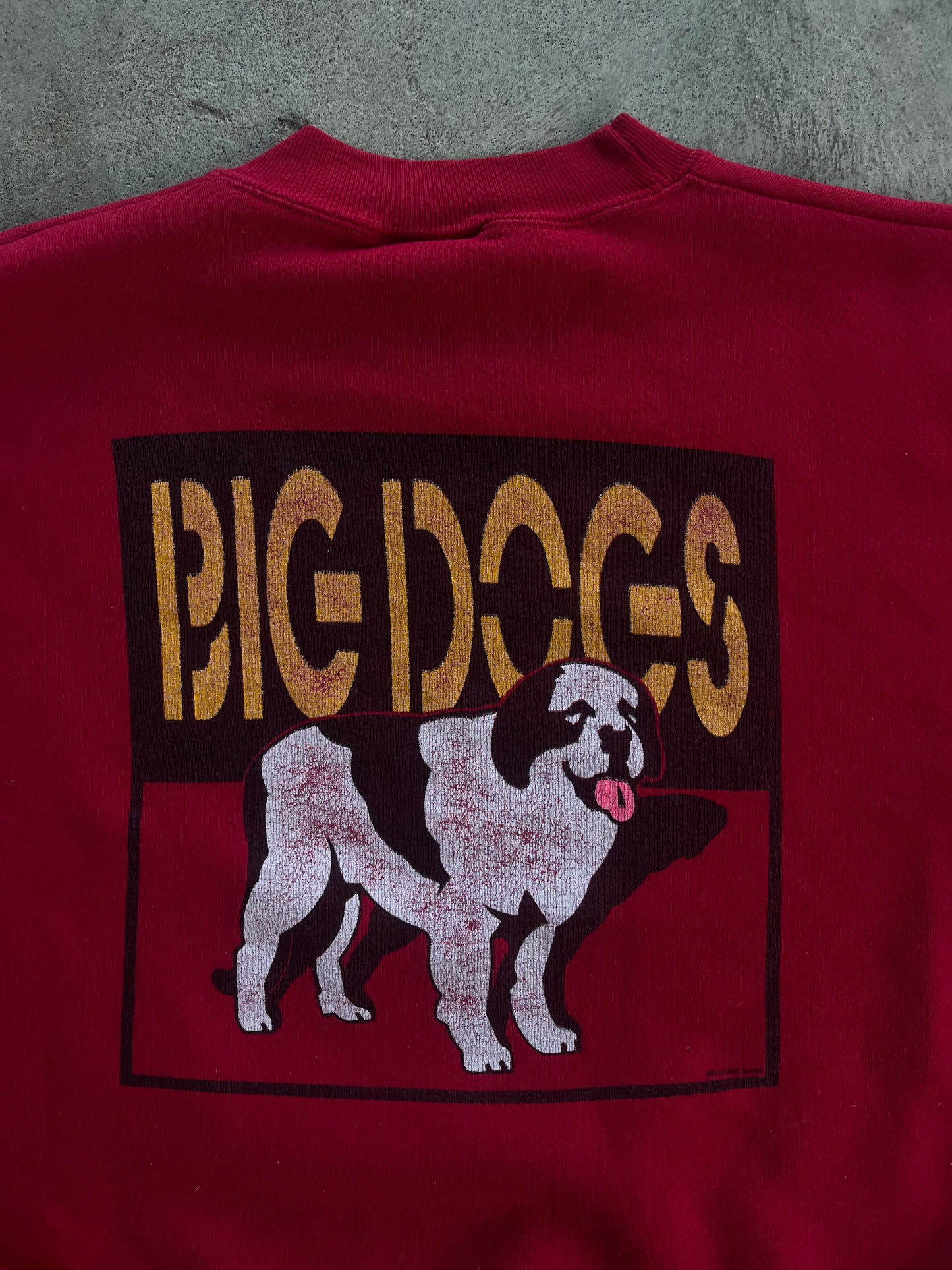 Vintage Red Big Dogs Sweatshirt Crewneck - M