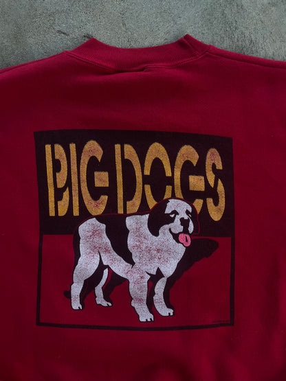 Vintage Red Big Dogs Sweatshirt Crewneck - M