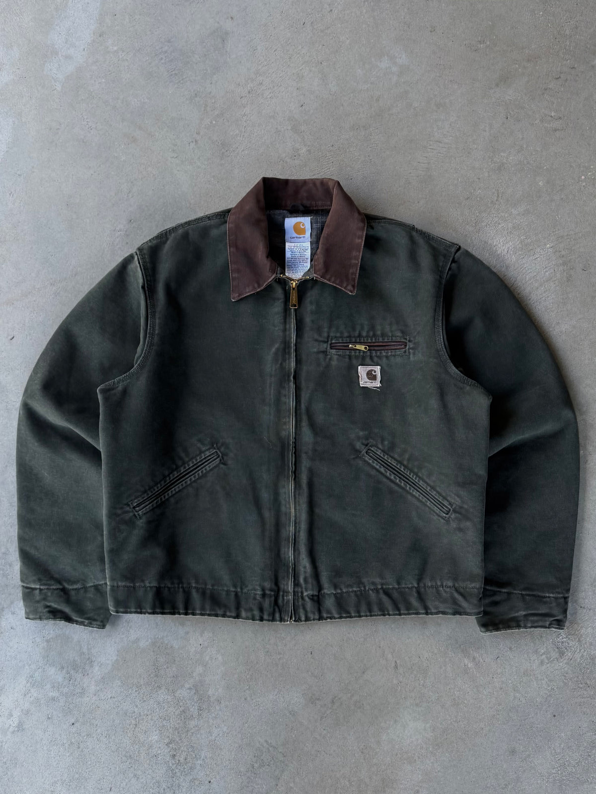 Vintage Green Carhartt Detroit Jacket - L