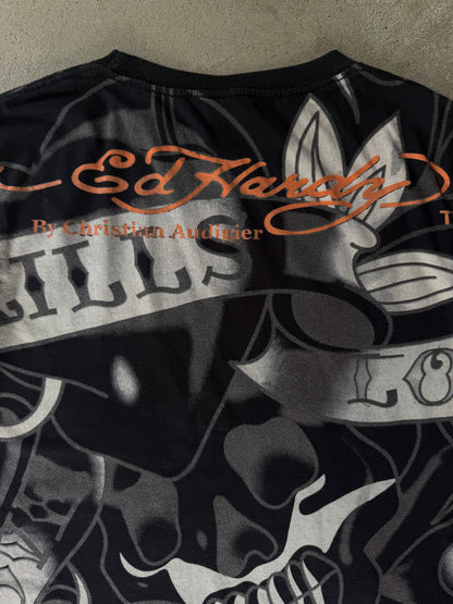 Vintage Ed Hardy Layered Long Sleeve Shirt - L