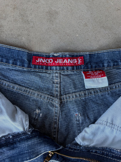 Vintage JNCO Flaming Tribal Baggy Jeans - 34
