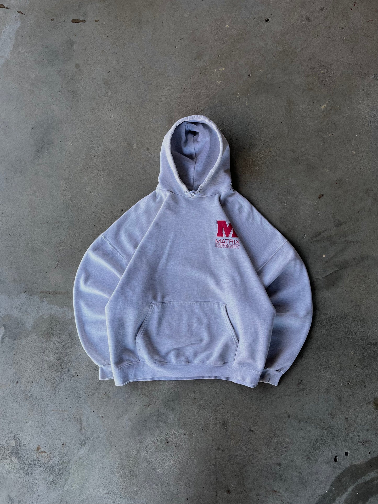 Vintage Matrix Russell Athletic Style Grey Hoodie - XL