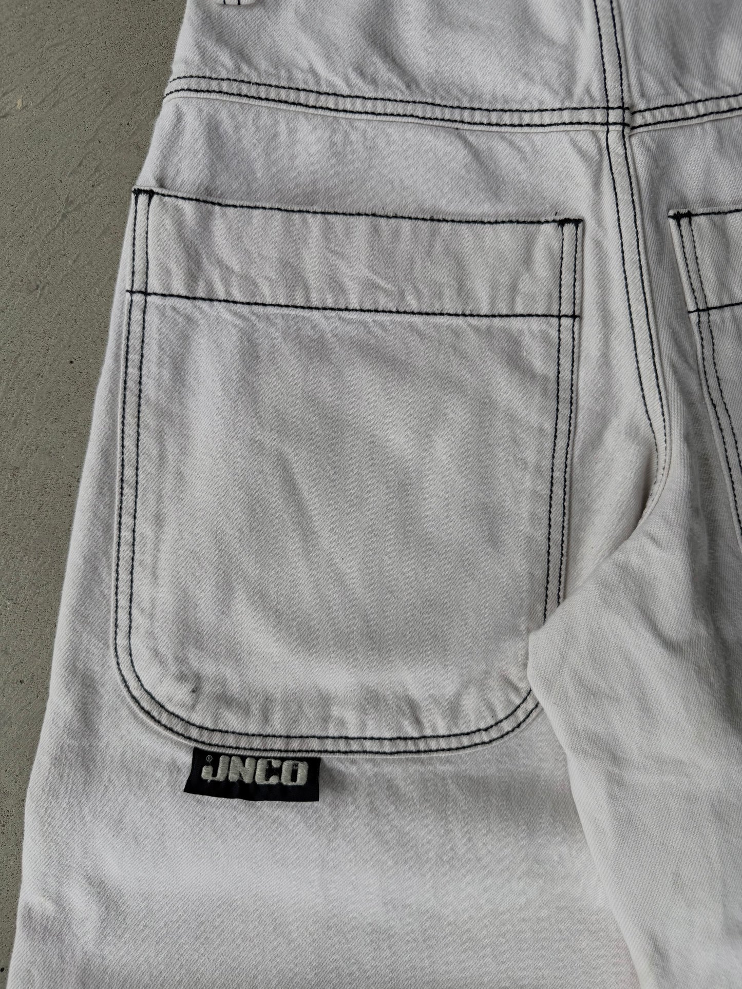 Vintage JNCO Twin Cannon Cream Shorts - 30