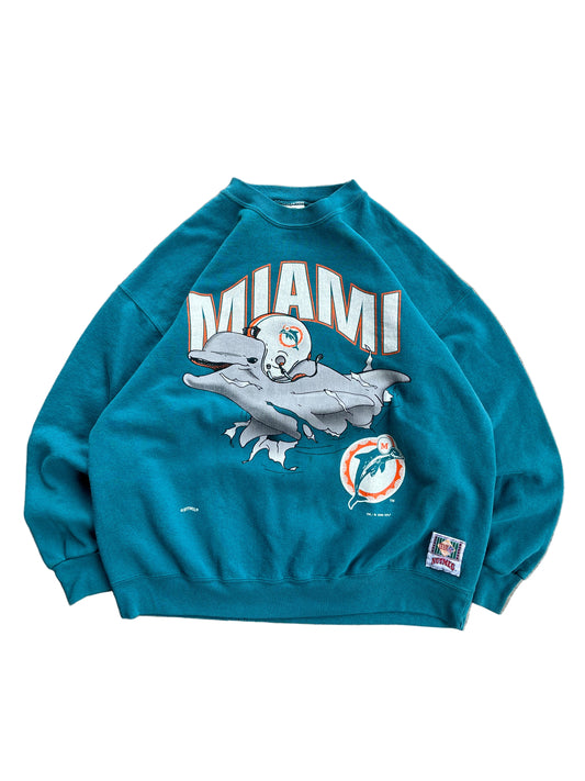 XL - Vintage Miami Dolphins Crewneck
