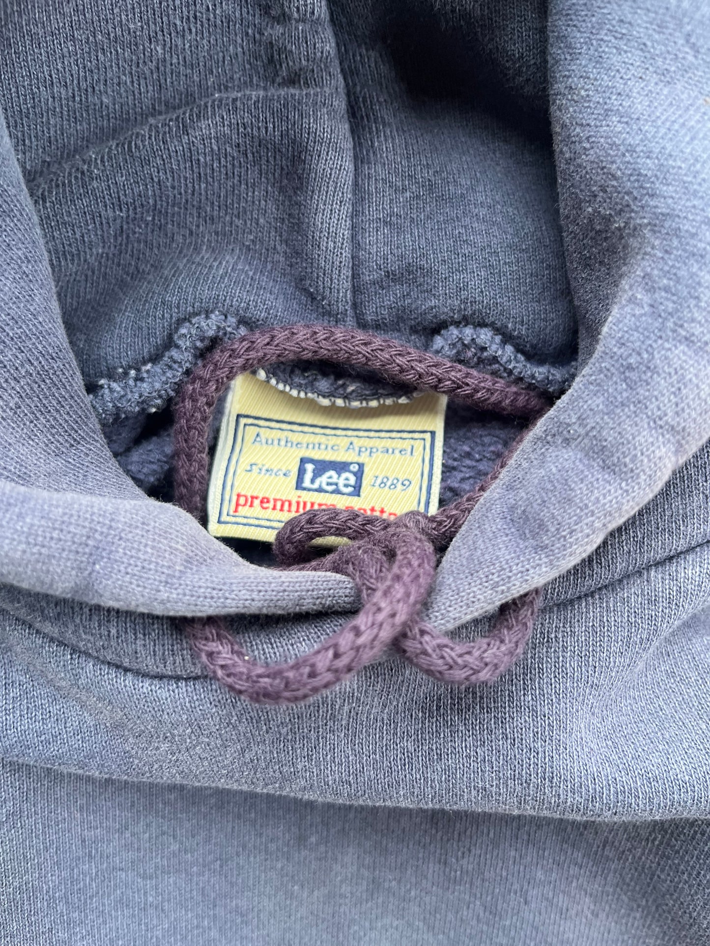 Vintage Lee Blank Hoodie - M