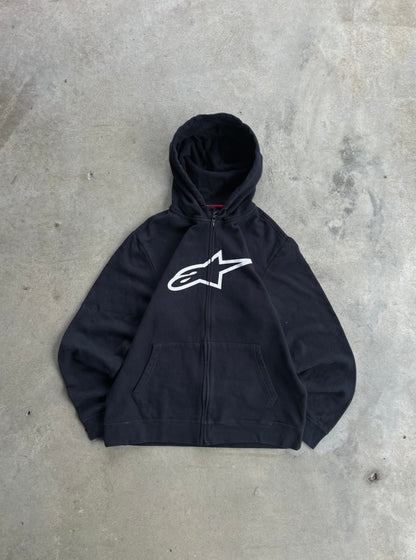 Vintage Alpinestars Zip Up Hoodie - L