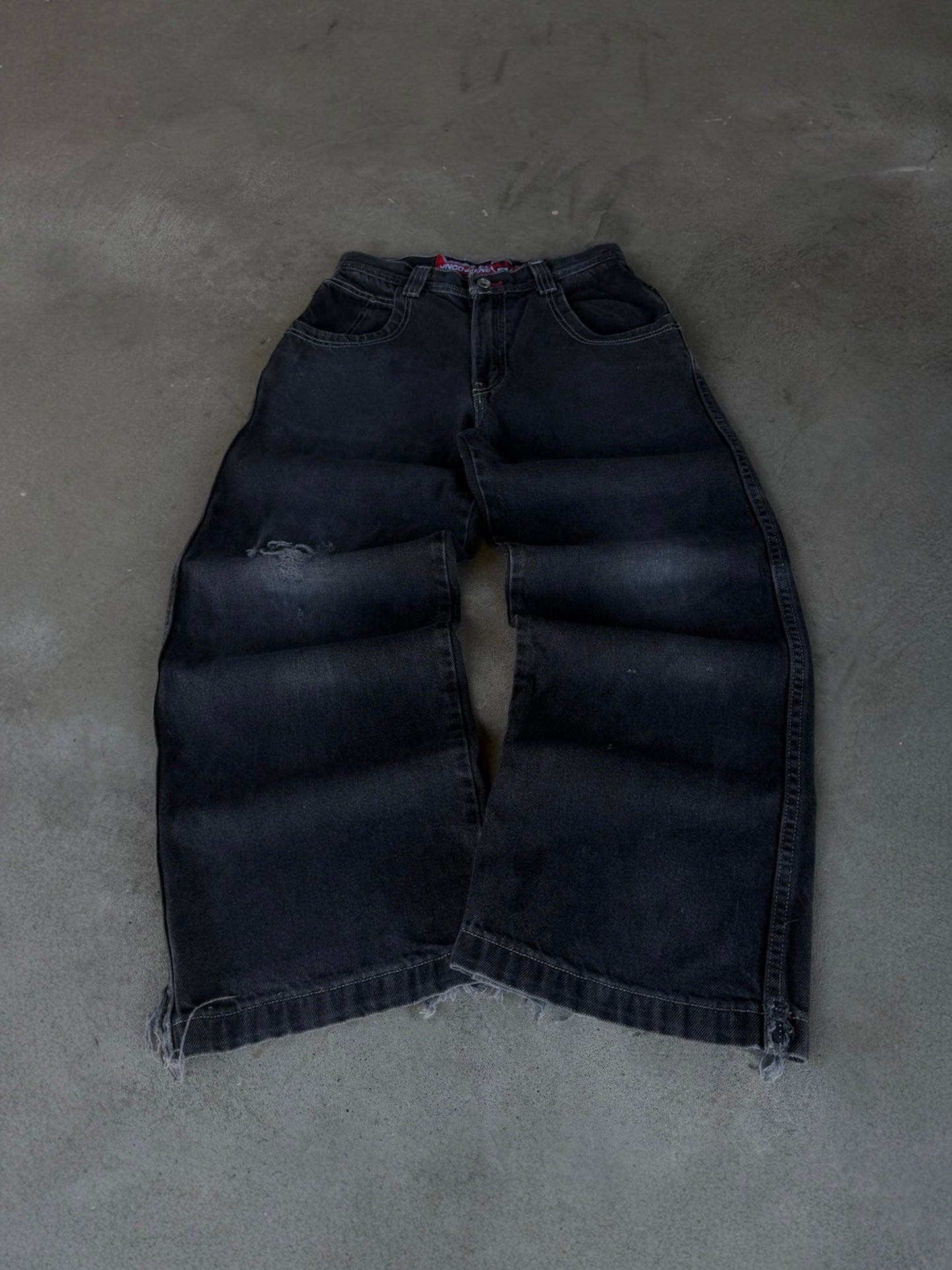 Vintage JNCO Flaming Bulldog Baggy Jeans - 28