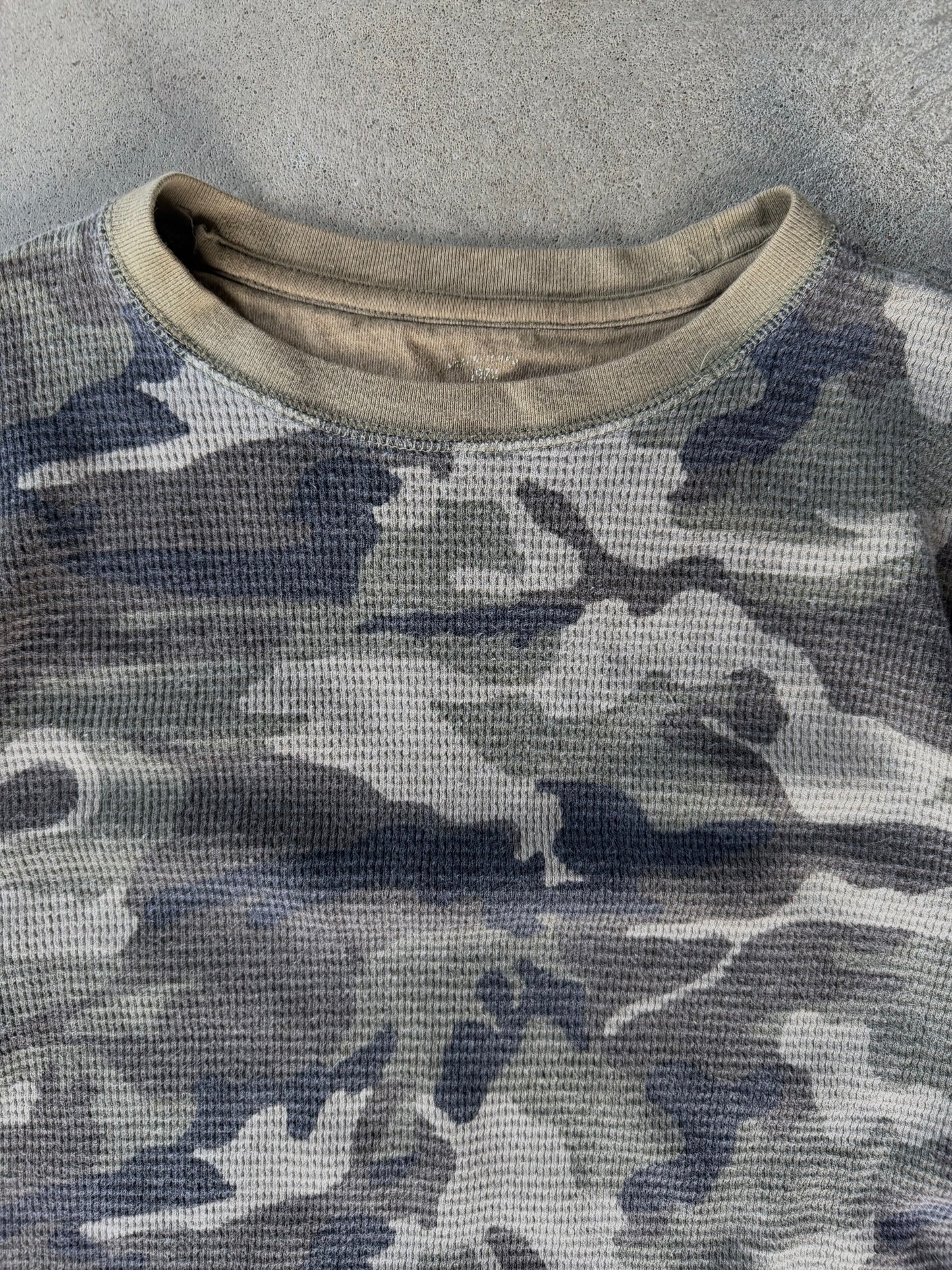 Vintage Camo Thermal Long Sleeve - M