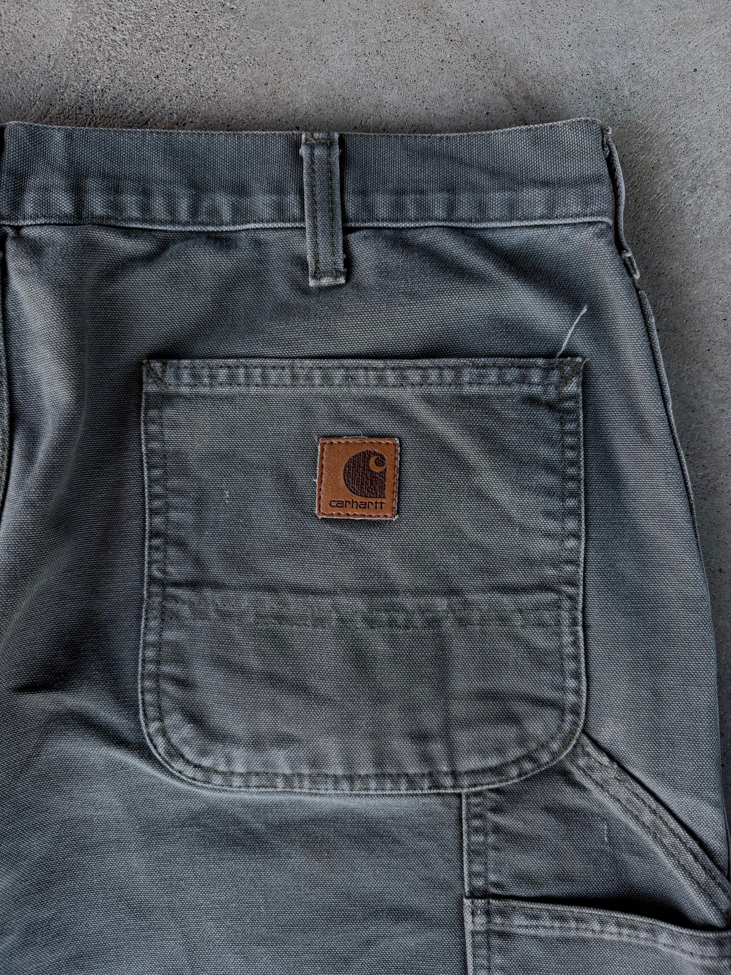 Vintage Faded Distressed Green Carhartt Pants - 36x32