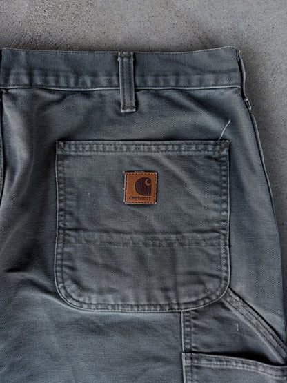 Vintage Faded Distressed Green Carhartt Pants - 36x32