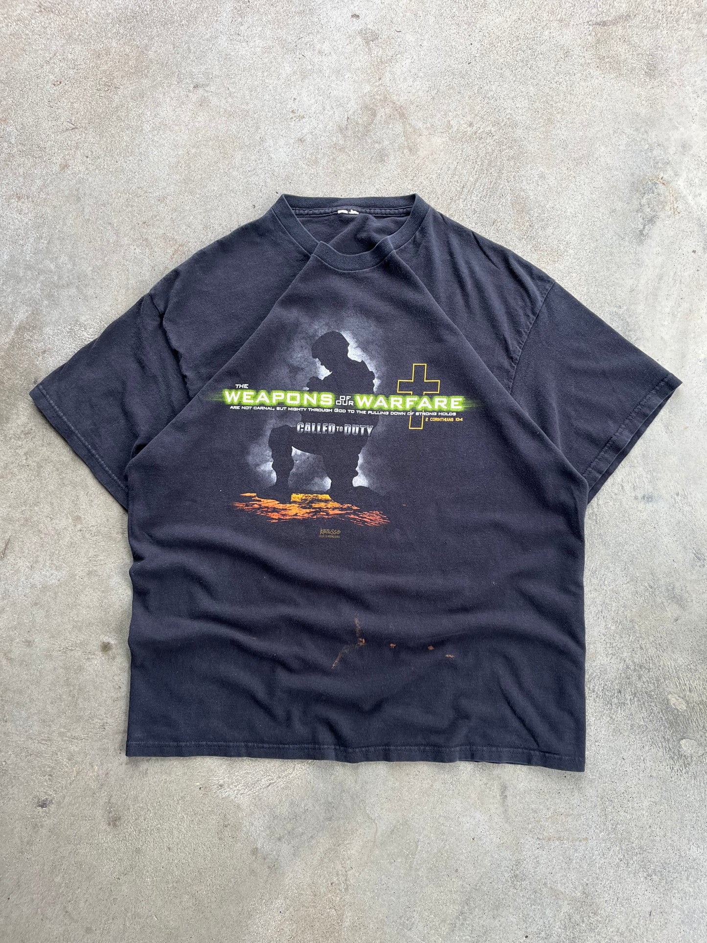 Vintage Call Of Duty Jesus Tee - L