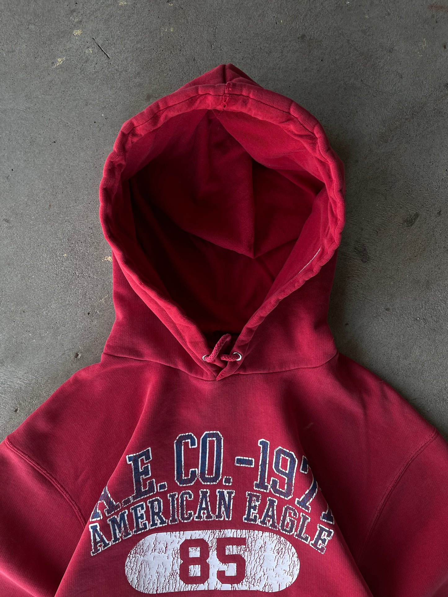 Vintage Distressed American Eagle Department Of Athletics Hoodie - L